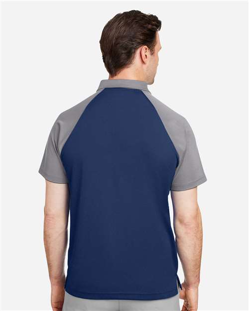 Team 365 Men's Command Snag-Protection Colorblock Polo - TT21C Sport Dark Navy- Sport Graphite