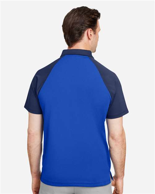 Team 365 Men's Command Snag-Protection Colorblock Polo - TT21C Sport Royal- Sport Dark Navy