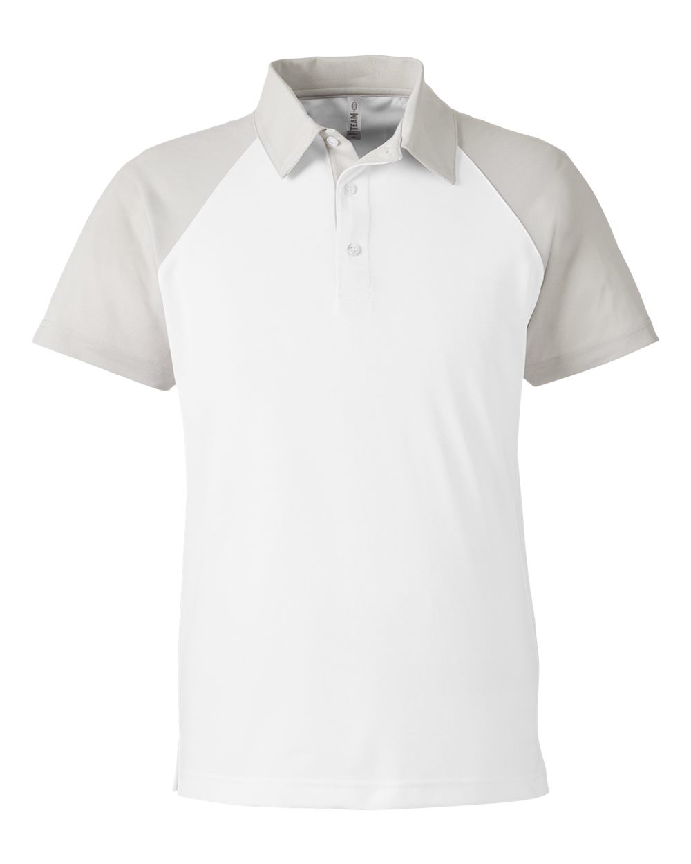 Team 365 Men's Command Snag-Protection Colorblock Polo - TT21C White- Sport Silver