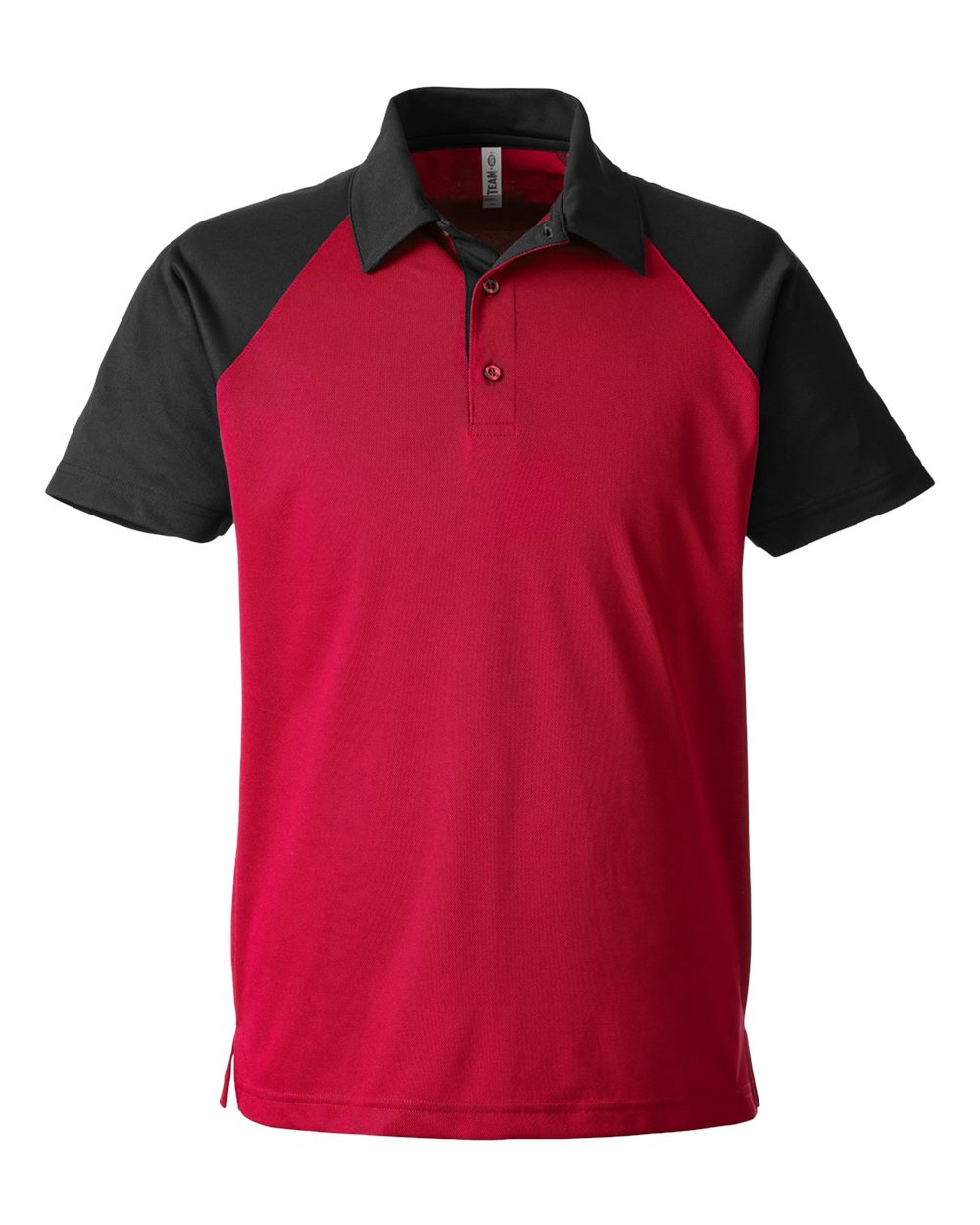 Team 365 Men's Command Snag-Protection Colorblock Polo - TT21C Sport Red- Black