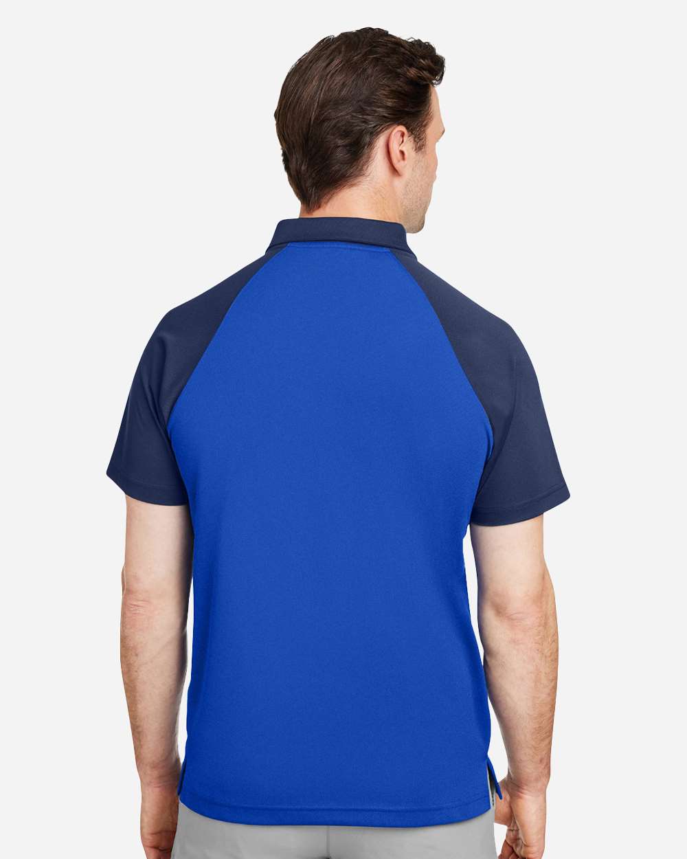 Team 365 Men's Command Snag-Protection Colorblock Polo - TT21C Sport Royal- Sport Dark Navy