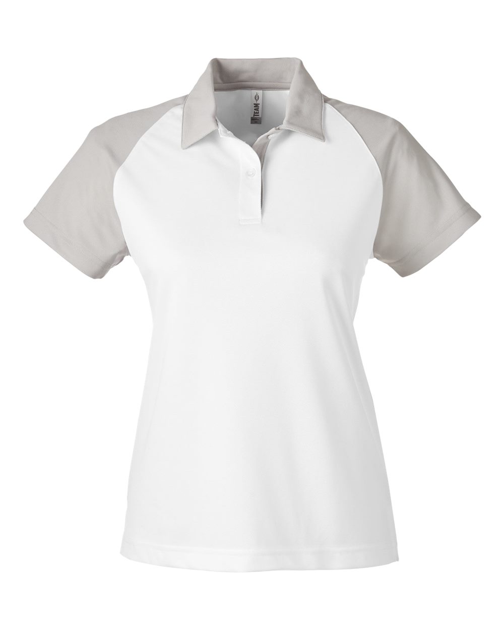 Team 365 Women's Command Snag-Protection Colorblock Polo - TT21CW White- Sport Silver