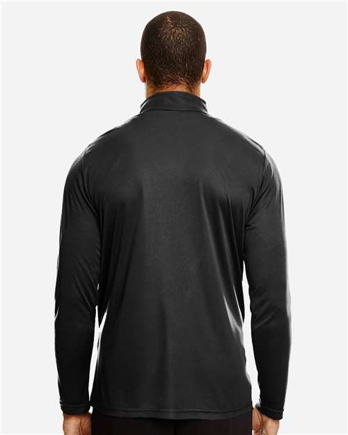 Team 365 Men's Zone Performance Quarter-Zip Pullover - TT31 Black