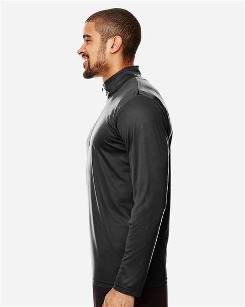 Team 365 Men's Zone Performance Quarter-Zip Pullover - TT31 Black
