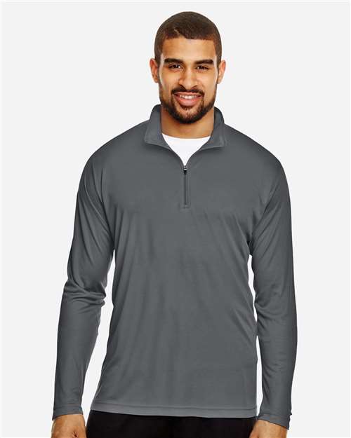 Team 365 Men's Zone Performance Quarter-Zip Pullover - TT31 Sport Graphite