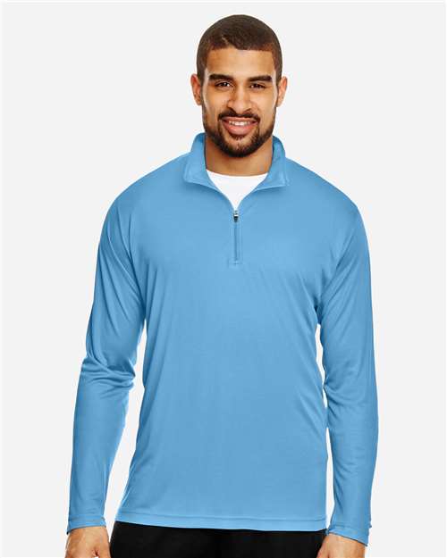 Team 365 Men's Zone Performance Quarter-Zip Pullover - TT31 Sport Light Blue