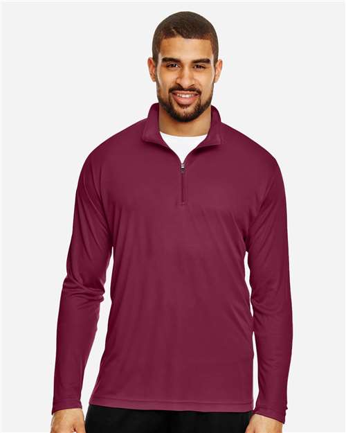 Team 365 Men's Zone Performance Quarter-Zip Pullover - TT31 Sport Maroon