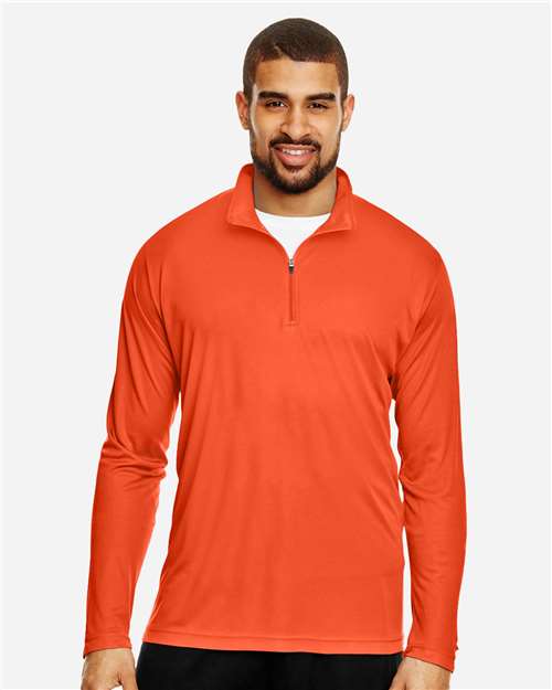 Team 365 Men's Zone Performance Quarter-Zip Pullover - TT31 Sport Orange
