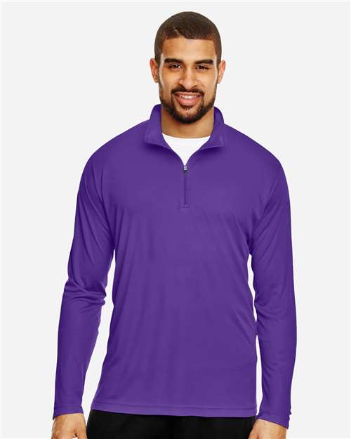 Team 365 Men's Zone Performance Quarter-Zip Pullover - TT31 Sport Purple