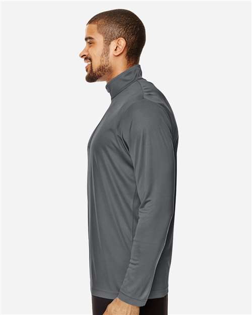 Team 365 Men's Zone Performance Quarter-Zip Pullover - TT31 Sport Graphite