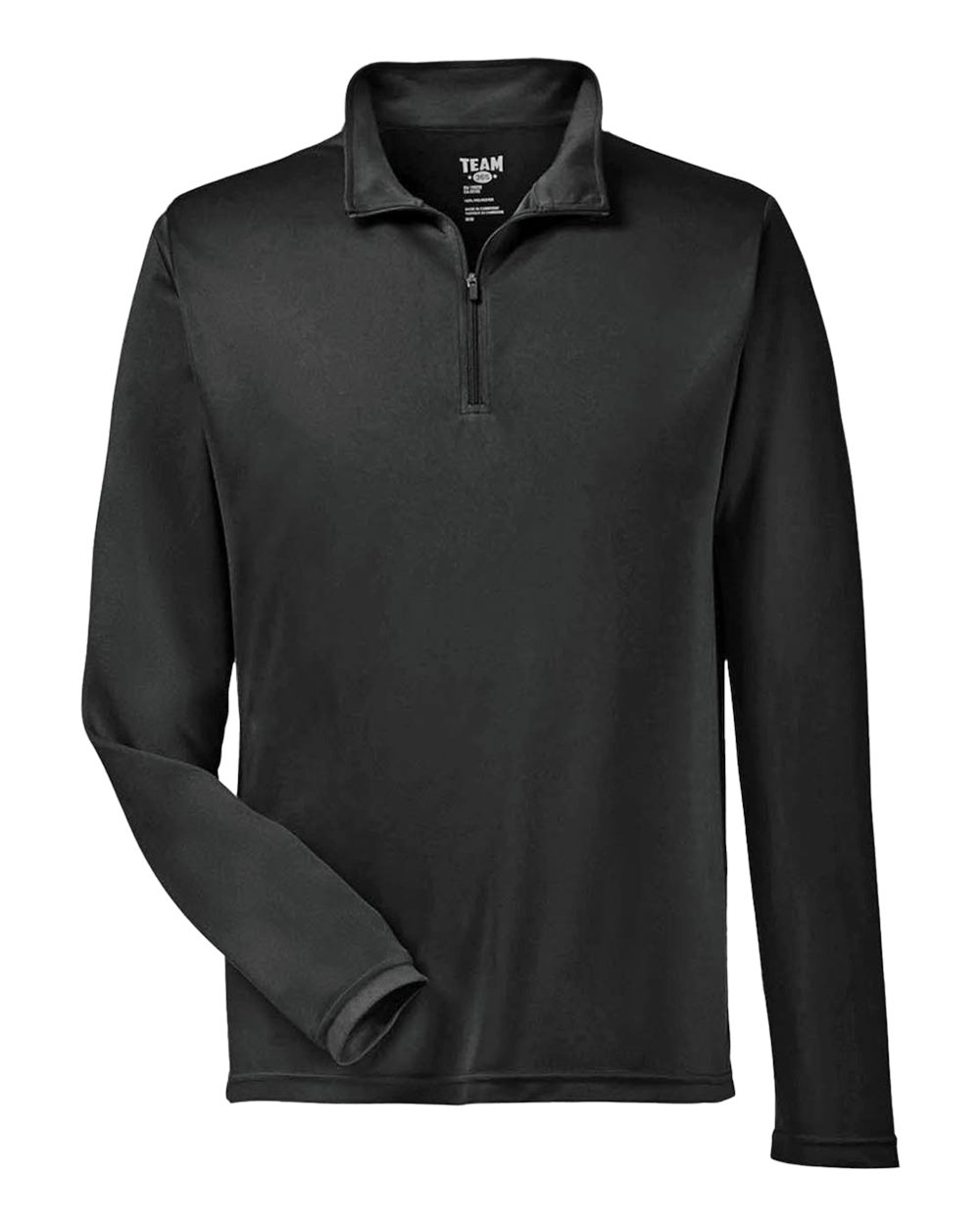 Team 365 Men's Zone Performance Quarter-Zip Pullover - TT31 Black