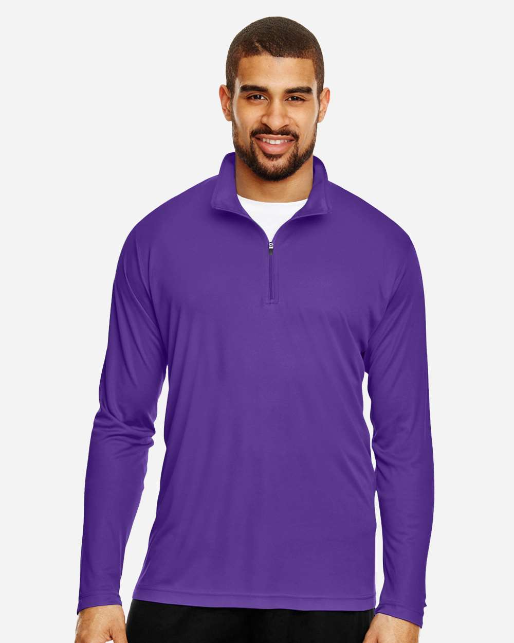 Team 365 Men's Zone Performance Quarter-Zip Pullover - TT31 Sport Purple