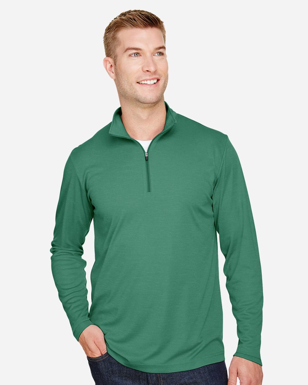 Team 365 Men's Zone Sonic Heather Performance Quarter-Zip Pullover - TT31H