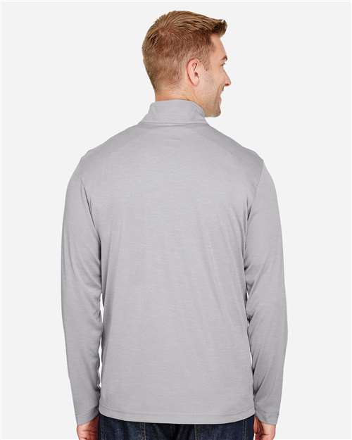 Team 365 Men's Zone Sonic Heather Performance Quarter-Zip Pullover - TT31H Athletic Heather