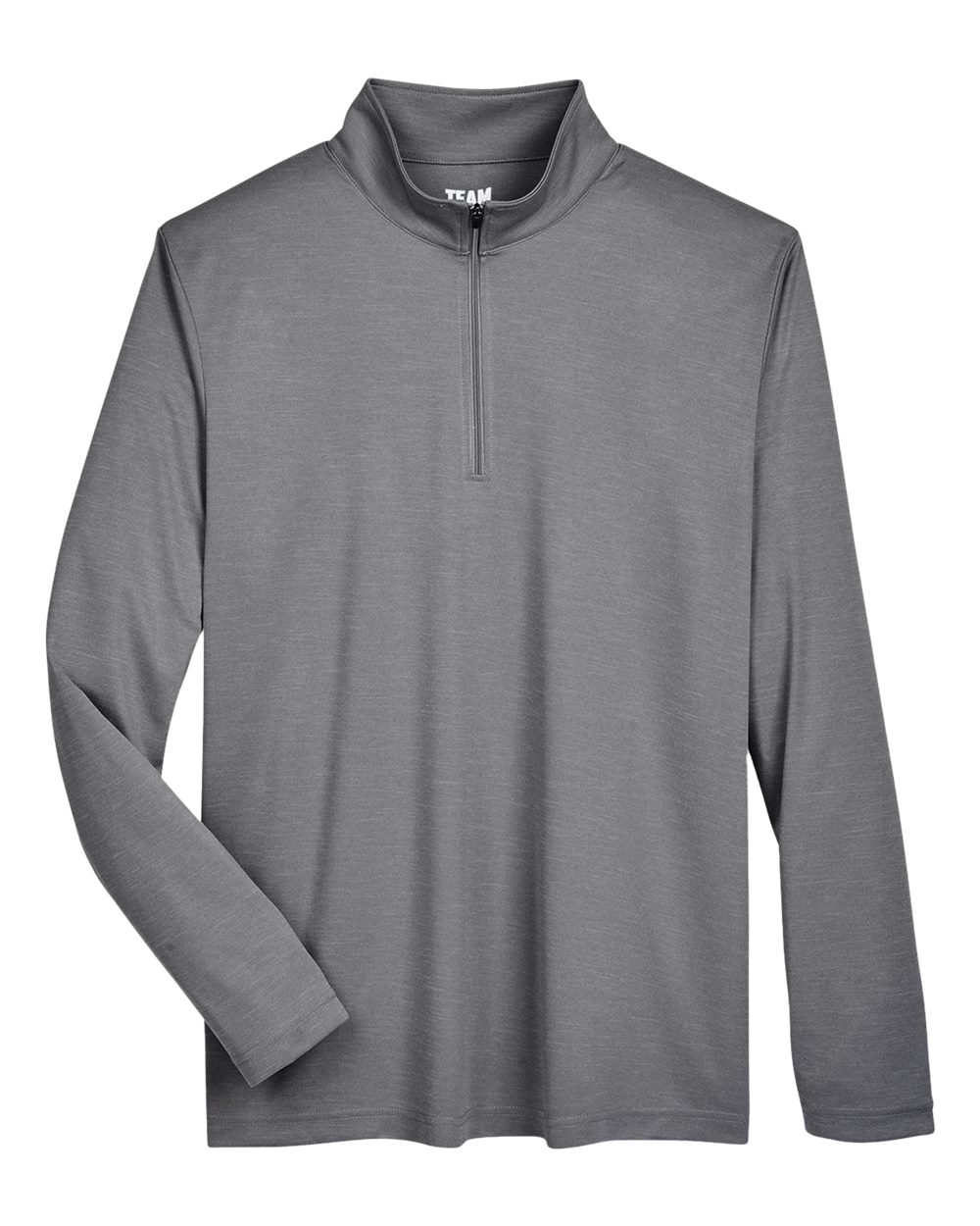 Team 365 Men's Zone Sonic Heather Performance Quarter-Zip Pullover - TT31H Dark Grey Heather