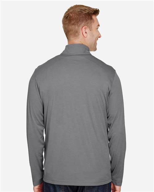 Team 365 Men's Zone Sonic Heather Performance Quarter-Zip Pullover - TT31H Dark Grey Heather