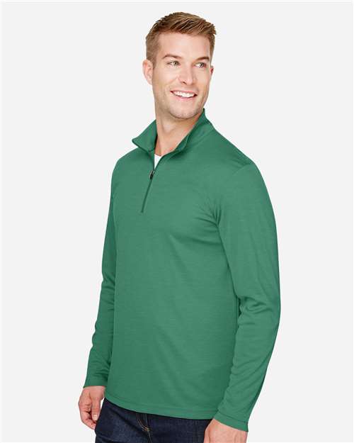 Team 365 Men's Zone Sonic Heather Performance Quarter-Zip Pullover - TT31H Sport Forest Heather