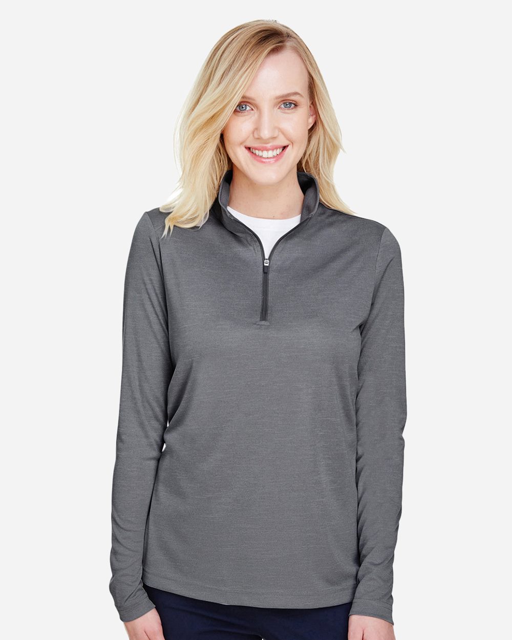 Team 365 Women's Zone Sonic Heather Performance Quarter-Zip Pullover - TT31HW