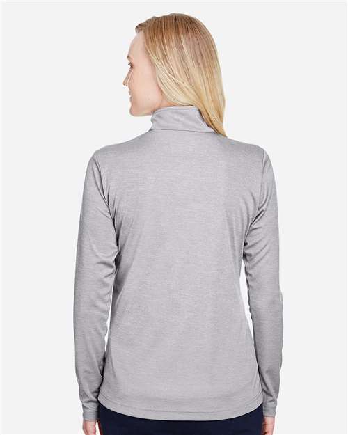 Team 365 Women's Zone Sonic Heather Performance Quarter-Zip Pullover - TT31HW Athletic Heather