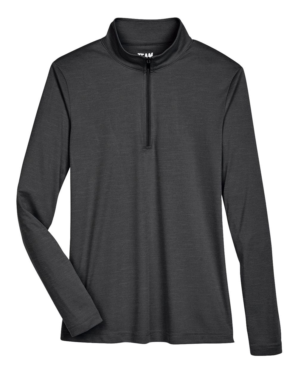 Team 365 Women's Zone Sonic Heather Performance Quarter-Zip Pullover - TT31HW Black Heather