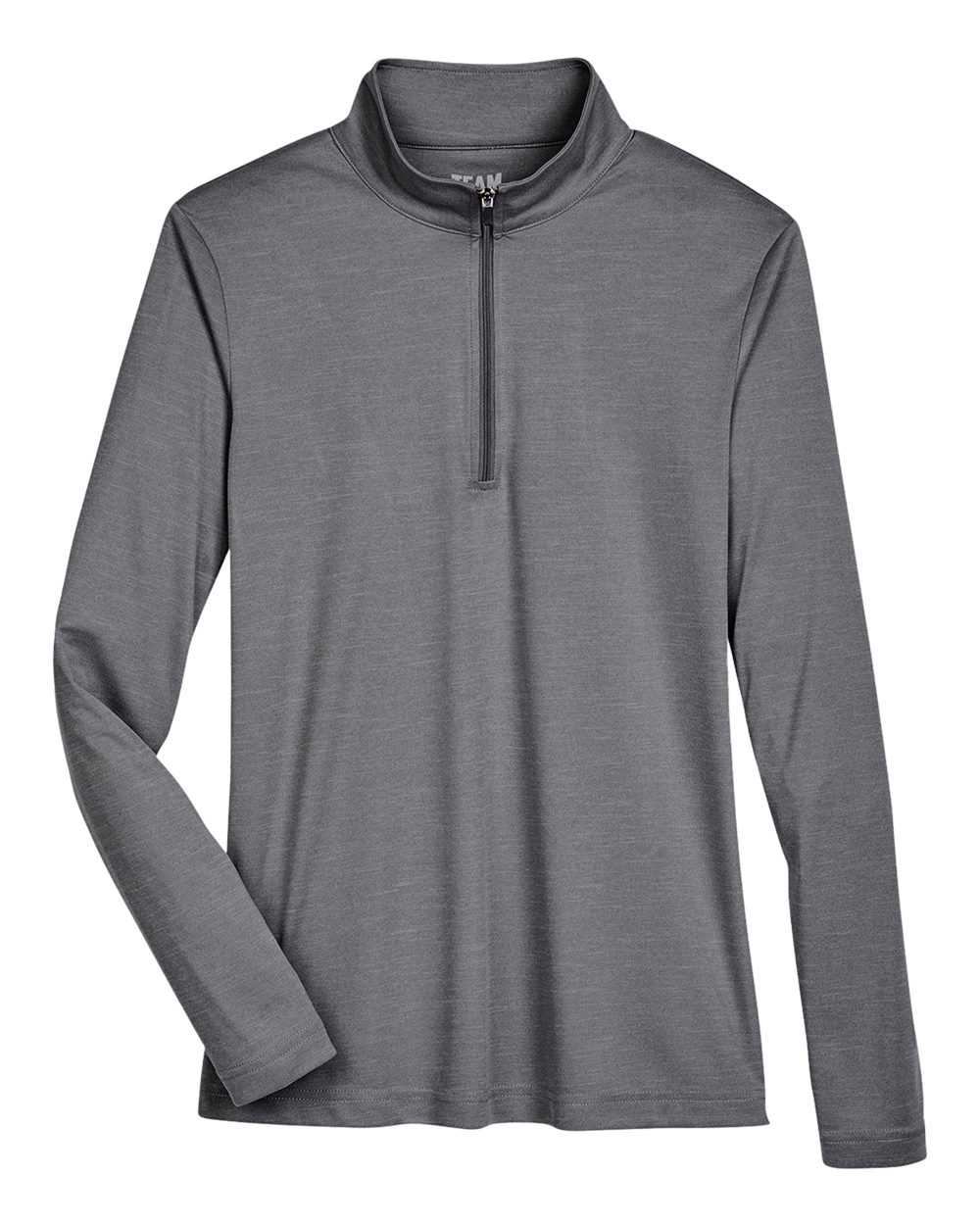 Team 365 Women's Zone Sonic Heather Performance Quarter-Zip Pullover - TT31HW Dark Grey Heather