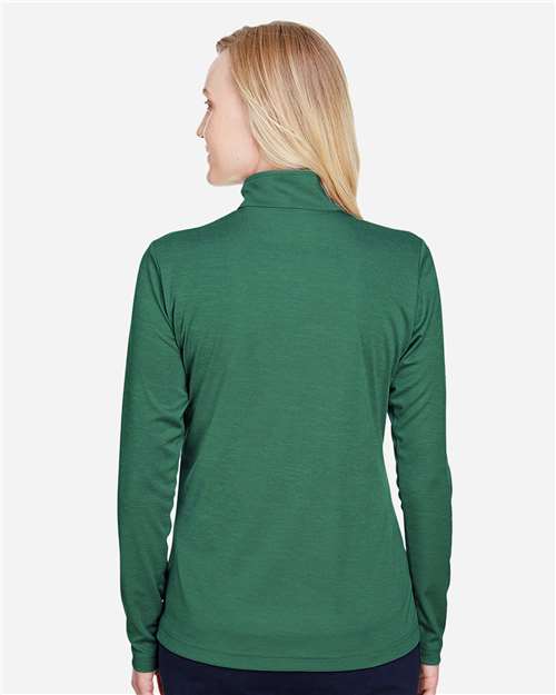 Team 365 Women's Zone Sonic Heather Performance Quarter-Zip Pullover - TT31HW Sport Forest Heather