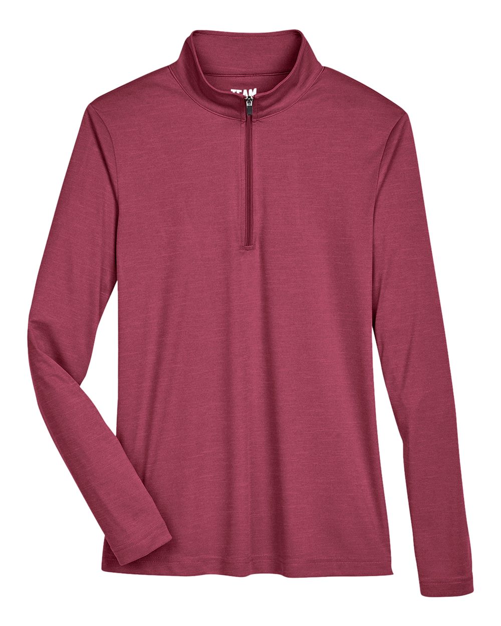 Team 365 Women's Zone Sonic Heather Performance Quarter-Zip Pullover - TT31HW Sport Maroon Heather