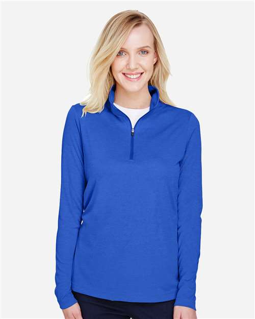 Team 365 Women's Zone Sonic Heather Performance Quarter-Zip Pullover - TT31HW Sport Royal Heather