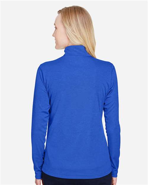 Team 365 Women's Zone Sonic Heather Performance Quarter-Zip Pullover - TT31HW Sport Royal Heather