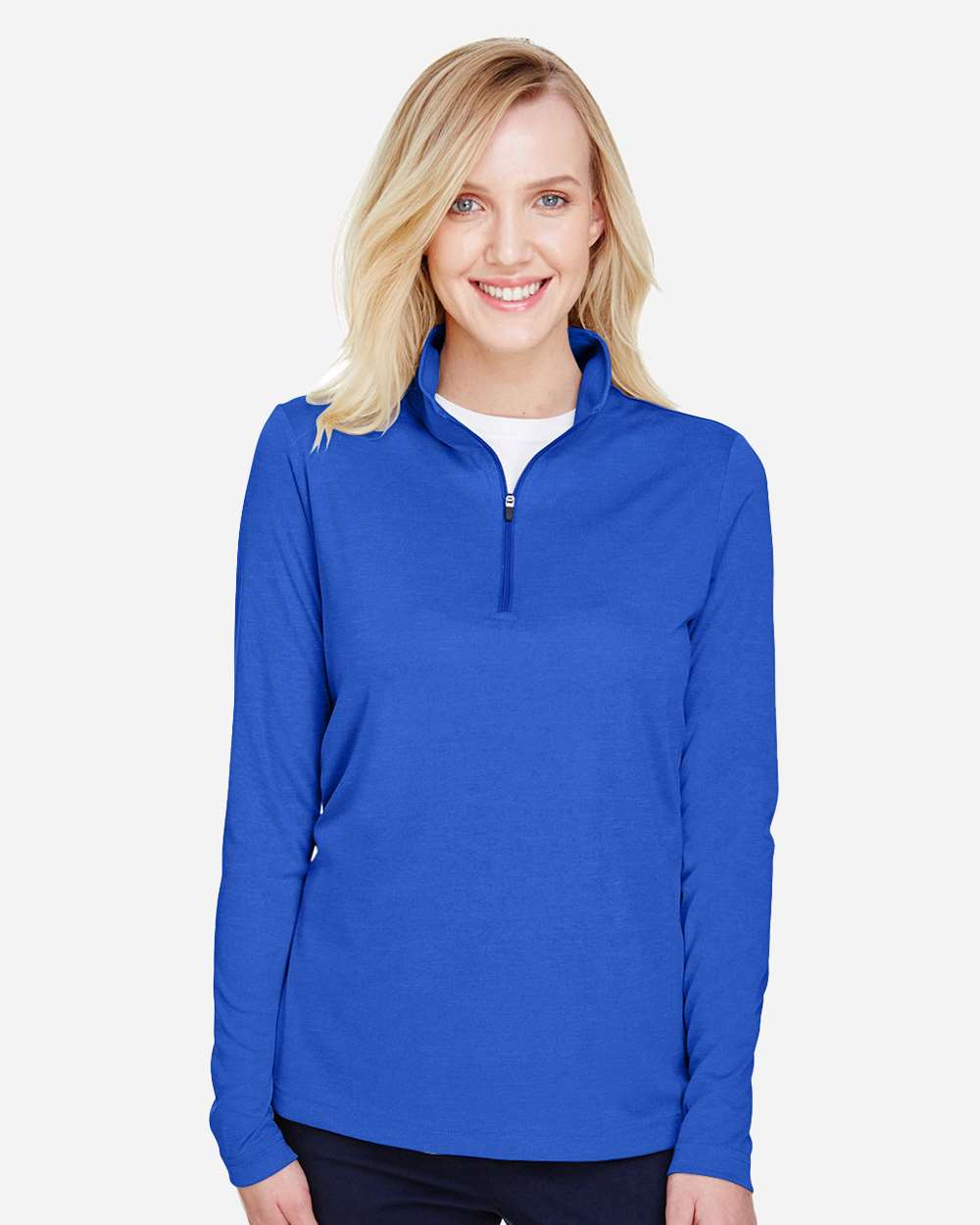 Team 365 Women's Zone Sonic Heather Performance Quarter-Zip Pullover - TT31HW Sport Royal Heather