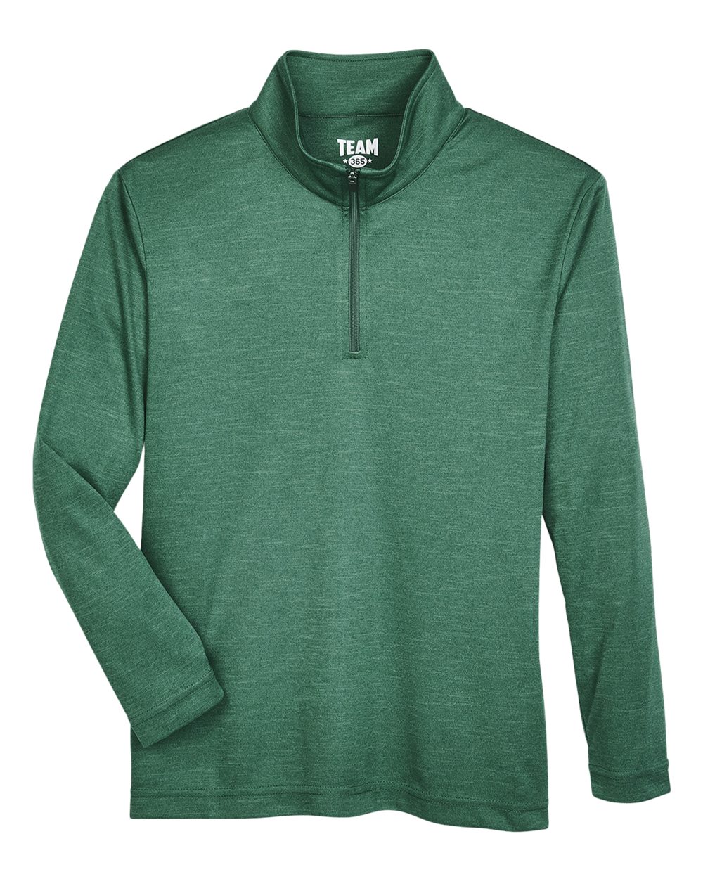 Team 365 Youth Zone Sonic Heather Performance Quarter-Zip Pullolver - TT31HY Sport Forest Heather