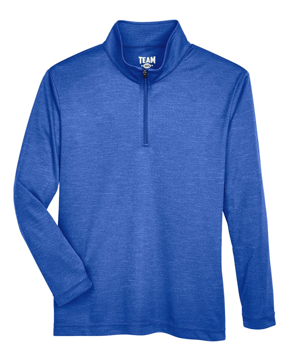 Team 365 Youth Zone Sonic Heather Performance Quarter-Zip Pullolver - TT31HY Sport Royal Heather