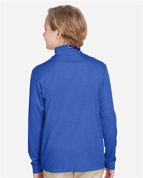 Team 365 Youth Zone Sonic Heather Performance Quarter-Zip Pullolver - TT31HY Sport Royal Heather