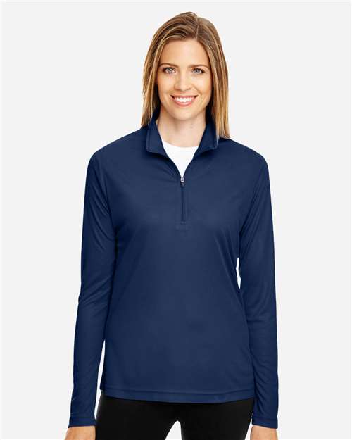 Team 365 Women's Zone Performance Quarter-Zip Pullover - TT31W Sport Dark Navy