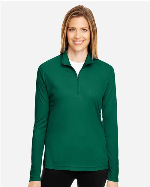 Team 365 Women's Zone Performance Quarter-Zip Pullover - TT31W Sport Forest