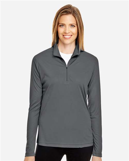 Team 365 Women's Zone Performance Quarter-Zip Pullover - TT31W Sport Graphite