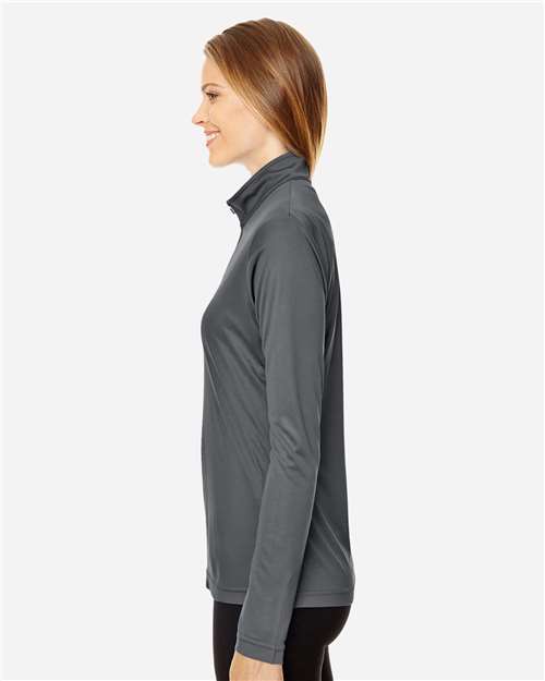 Team 365 Women's Zone Performance Quarter-Zip Pullover - TT31W Sport Graphite