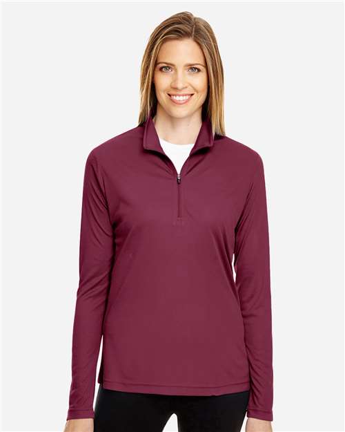 Team 365 Women's Zone Performance Quarter-Zip Pullover - TT31W Sport Maroon