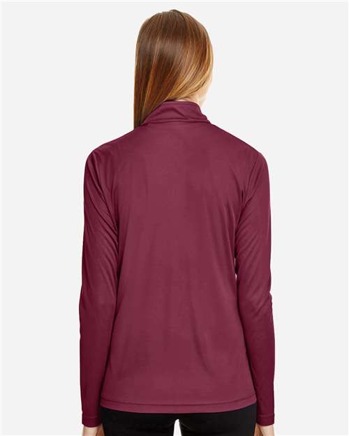 Team 365 Women's Zone Performance Quarter-Zip Pullover - TT31W Sport Maroon