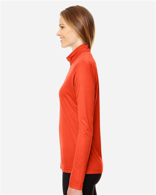 Team 365 Women's Zone Performance Quarter-Zip Pullover - TT31W Sport Orange