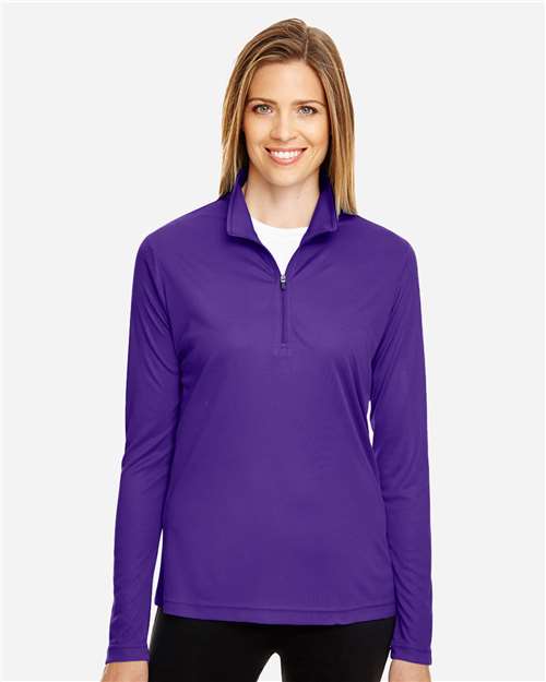 Team 365 Women's Zone Performance Quarter-Zip Pullover - TT31W Sport Purple