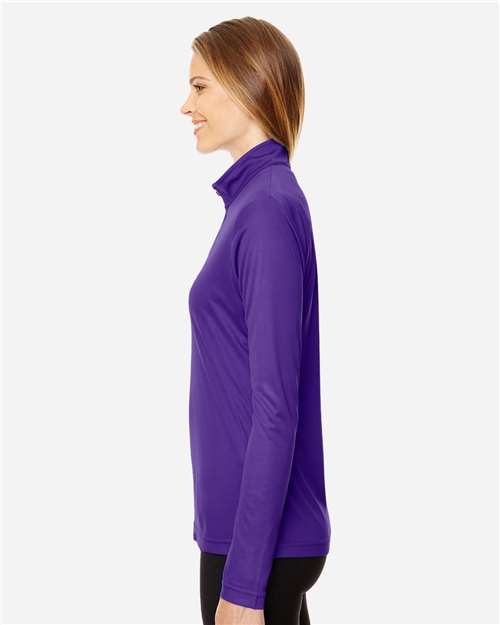 Team 365 Women's Zone Performance Quarter-Zip Pullover - TT31W Sport Purple
