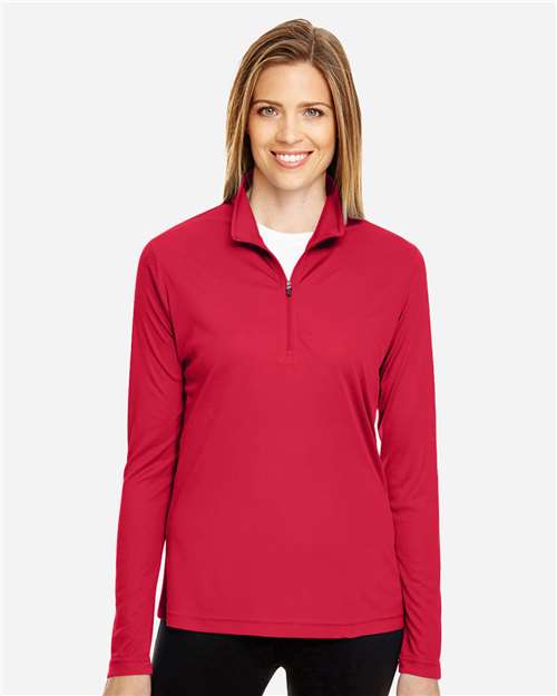 Team 365 Women's Zone Performance Quarter-Zip Pullover - TT31W Sport Red