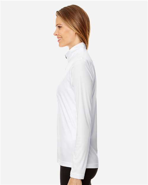 Team 365 Women's Zone Performance Quarter-Zip Pullover - TT31W White