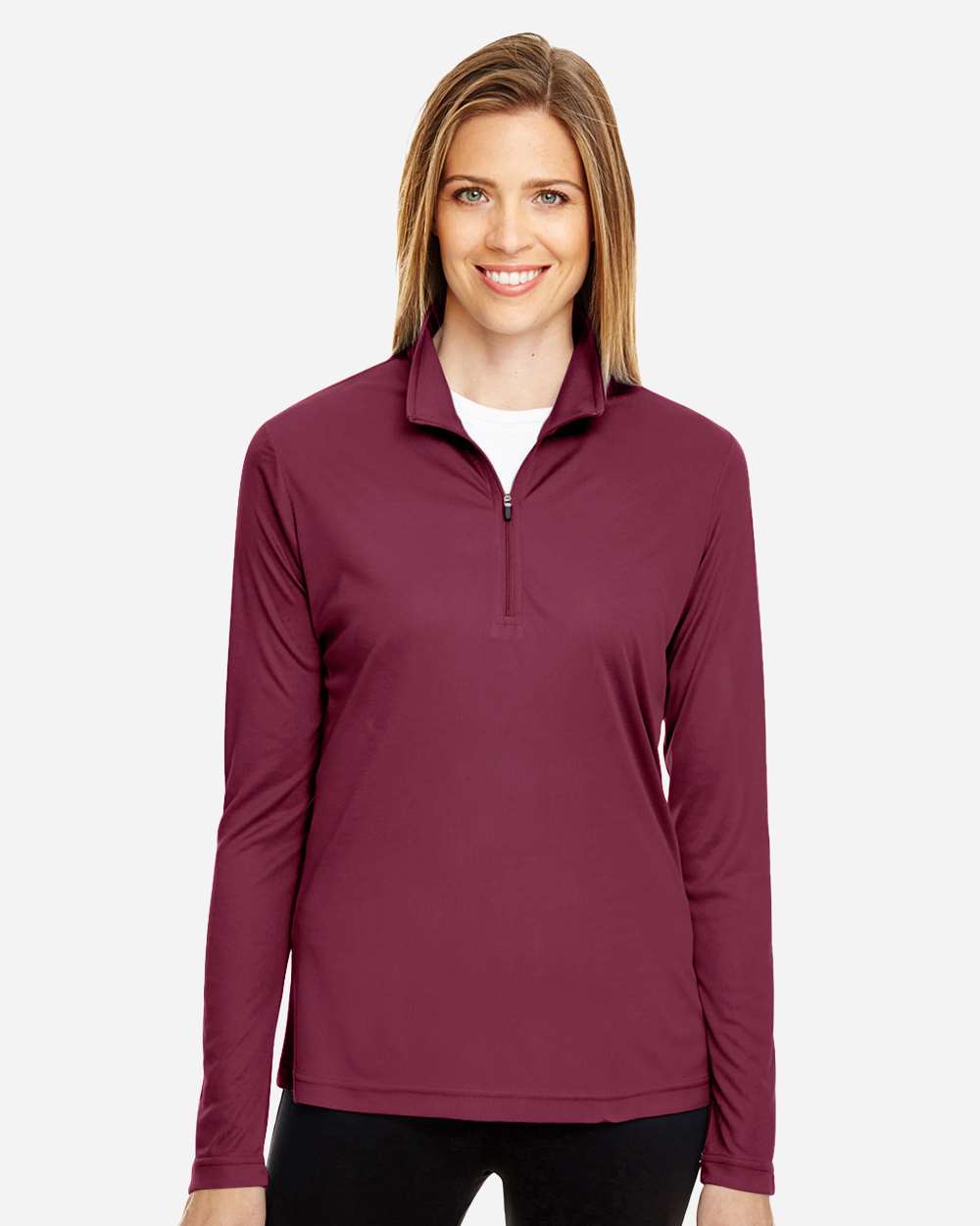 Team 365 Women's Zone Performance Quarter-Zip Pullover - TT31W Sport Maroon