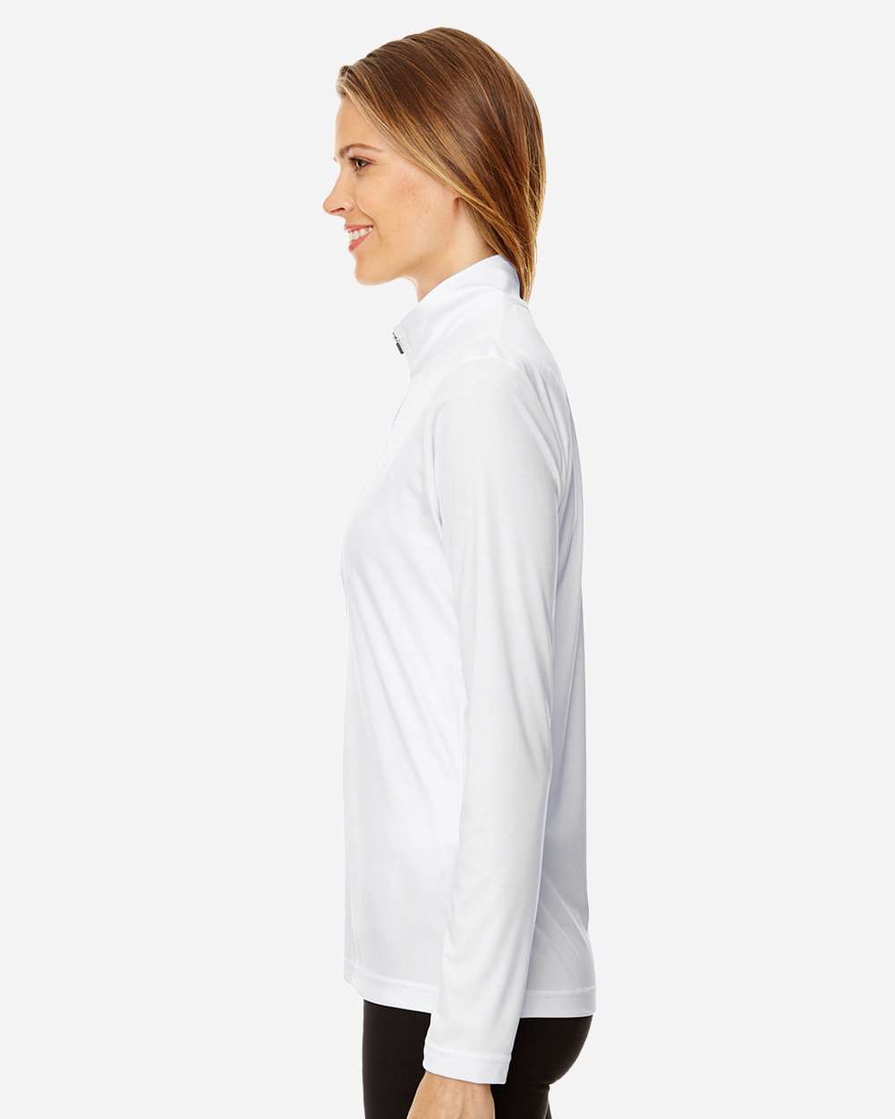 Team 365 Women's Zone Performance Quarter-Zip Pullover - TT31W White