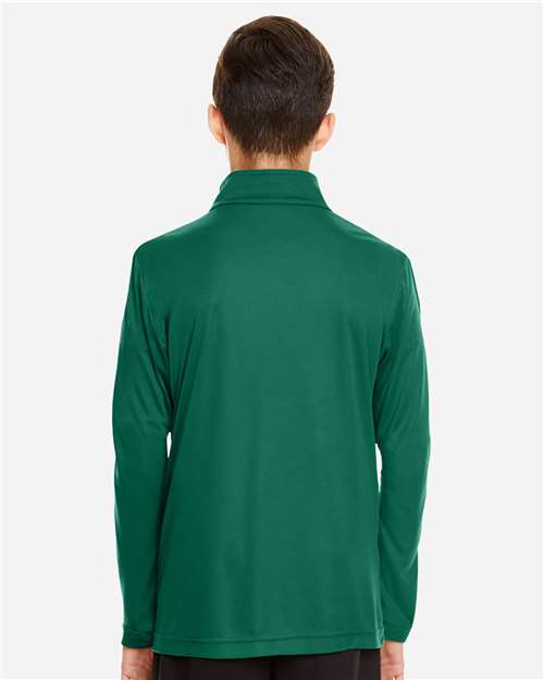 Team 365 Youth Zone Performance Quarter-Zip Pullover - TT31Y Sport Forest