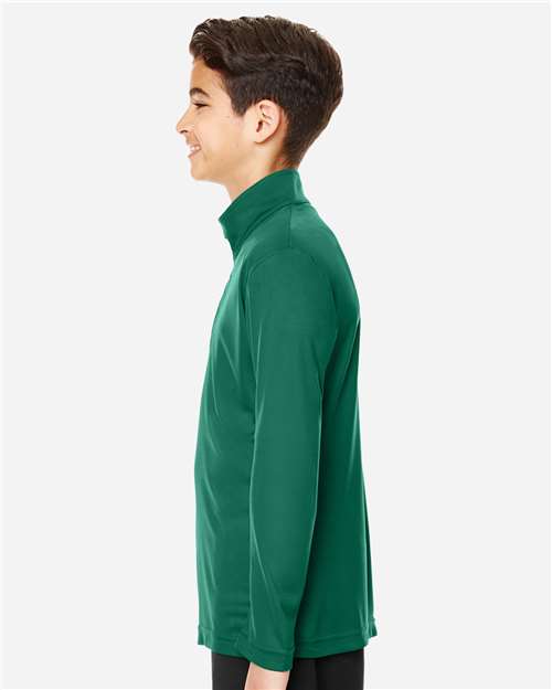 Team 365 Youth Zone Performance Quarter-Zip Pullover - TT31Y Sport Forest