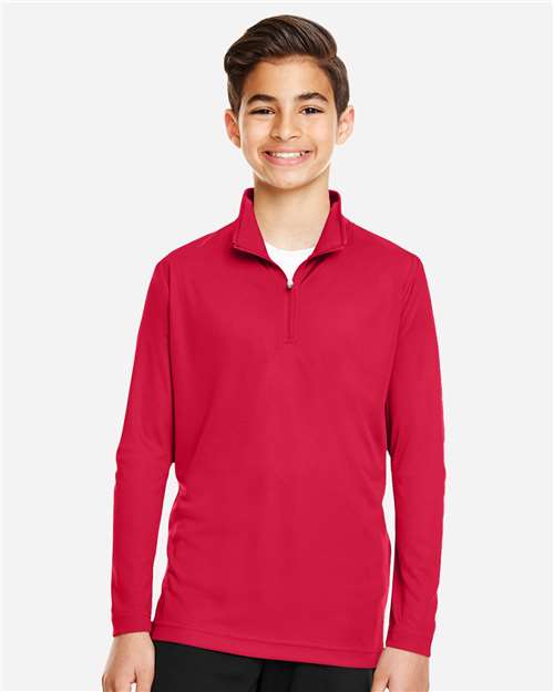 Team 365 Youth Zone Performance Quarter-Zip Pullover - TT31Y Sport Red