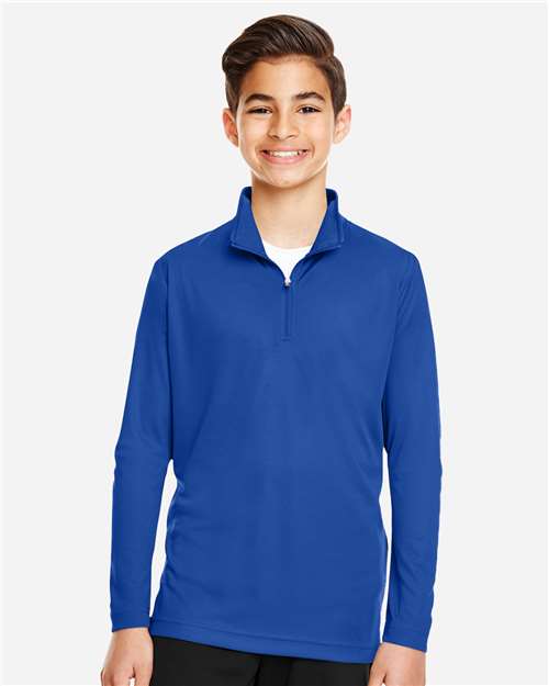 Team 365 Youth Zone Performance Quarter-Zip Pullover - TT31Y Sport Royal